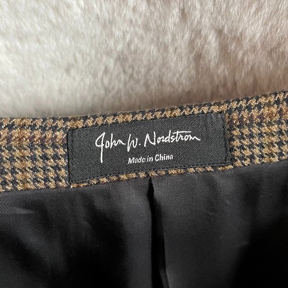 *EXLNT CONDITION* John W. Nordstrom Cashmere Sport Coat in Brn/Blk Houndstooth - Picture 7 of 9
